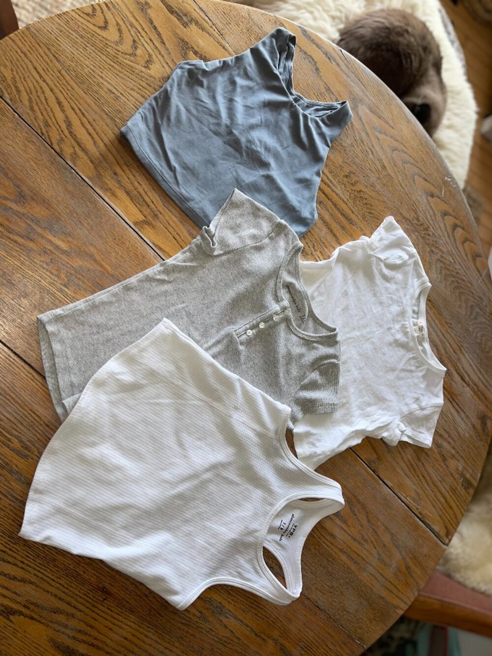 Lot of 4 girls AB&F, Crewcuts, CRZ yoga/girls 7/8